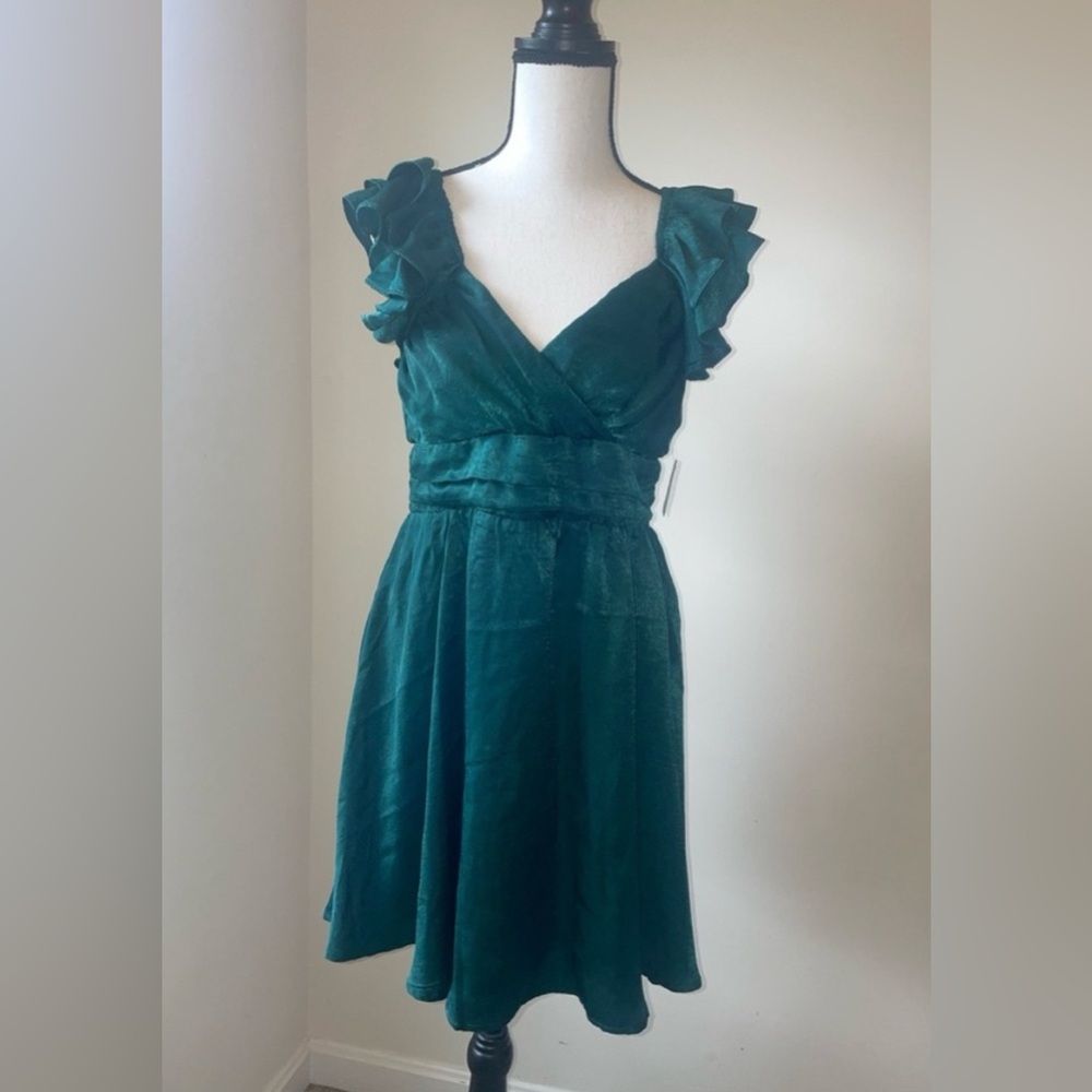 Altar’d State Green Mini Cocktail Dress
